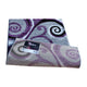 Purple,2' x 3' |#| Modern Distressed Swirl Abstract Style Indoor Area Rug in Purple - 2' x 3'
