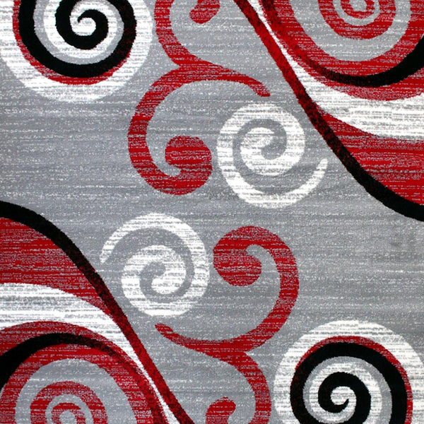 Turquoise,2' x 11' |#| Modern Distressed Swirl Abstract Style Indoor Area Rug in Turquoise - 2' x 11'