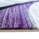 Purple,5' x 7' |#| Modern Distressed Swirl Abstract Style Indoor Area Rug in Purple - 5' x 7'