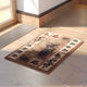 2' x 3' |#| Nature Inspired Mother Bear with 2 Cubs Brown Indoor Olefin Area Rug - 2' x 3'