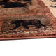 2' x 7' |#| Nature Inspired Mother Bear with 2 Cubs Brown Indoor Olefin Area Rug - 2' x 7'