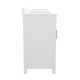 White |#| 60 Inch Bathroom Vanity with 2 Sinks, 2 Storage Cabinets, and 6 Drawers in White