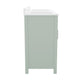Gray |#| 60 Inch Bathroom Vanity with 2 Sinks, 2 Storage Cabinets, and 6 Drawers in Gray