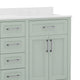 Gray |#| 60 Inch Bathroom Vanity with 2 Sinks, 2 Storage Cabinets, and 6 Drawers in Gray