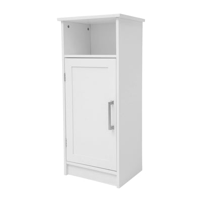 Vega Bathroom Storage Cabinet Organizer with Magnetic Closure Door, In-Cabinet Adjustable Shelf, and Upper Open Shelf