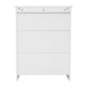 White |#| Modern Bathroom Storage Cabinet with 2 Magnetic Close Doors and Shelves - White