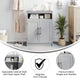 Gray |#| Modern Bathroom Storage Cabinet with 2 Magnetic Close Doors and Shelves - Gray