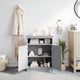 Gray |#| Modern Bathroom Storage Cabinet with 2 Magnetic Close Doors and Shelves - Gray