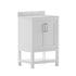 White,24" |#| 24 Inch Bathroom Vanity with Undermount Sink and Open Storage Shelf in White