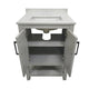 Gray Frame/Black Hardware,30" |#| 30" Bathroom Vanity with Sink, Open Storage & Black Hardware in Gray