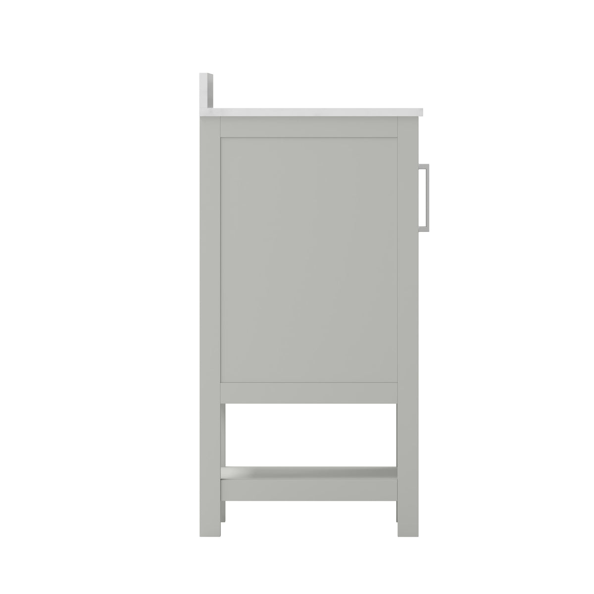 Gray,24inch |#| 24 Inch Bathroom Vanity with Undermount Sink and Open Storage Shelf in Gray