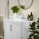 White,30inch |#| 30 Inch Bathroom Vanity with Undermount Sink and Open Storage Shelf in White