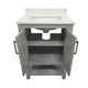 Gray,24" |#| 24 Inch Bathroom Vanity with Undermount Sink and Open Storage Shelf in Gray