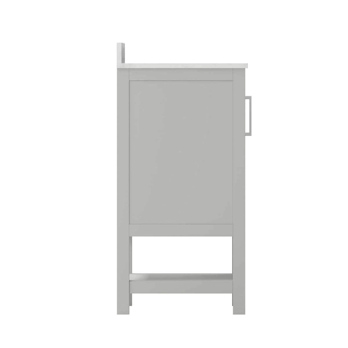 Gray,24" |#| 24 Inch Bathroom Vanity with Undermount Sink and Open Storage Shelf in Gray