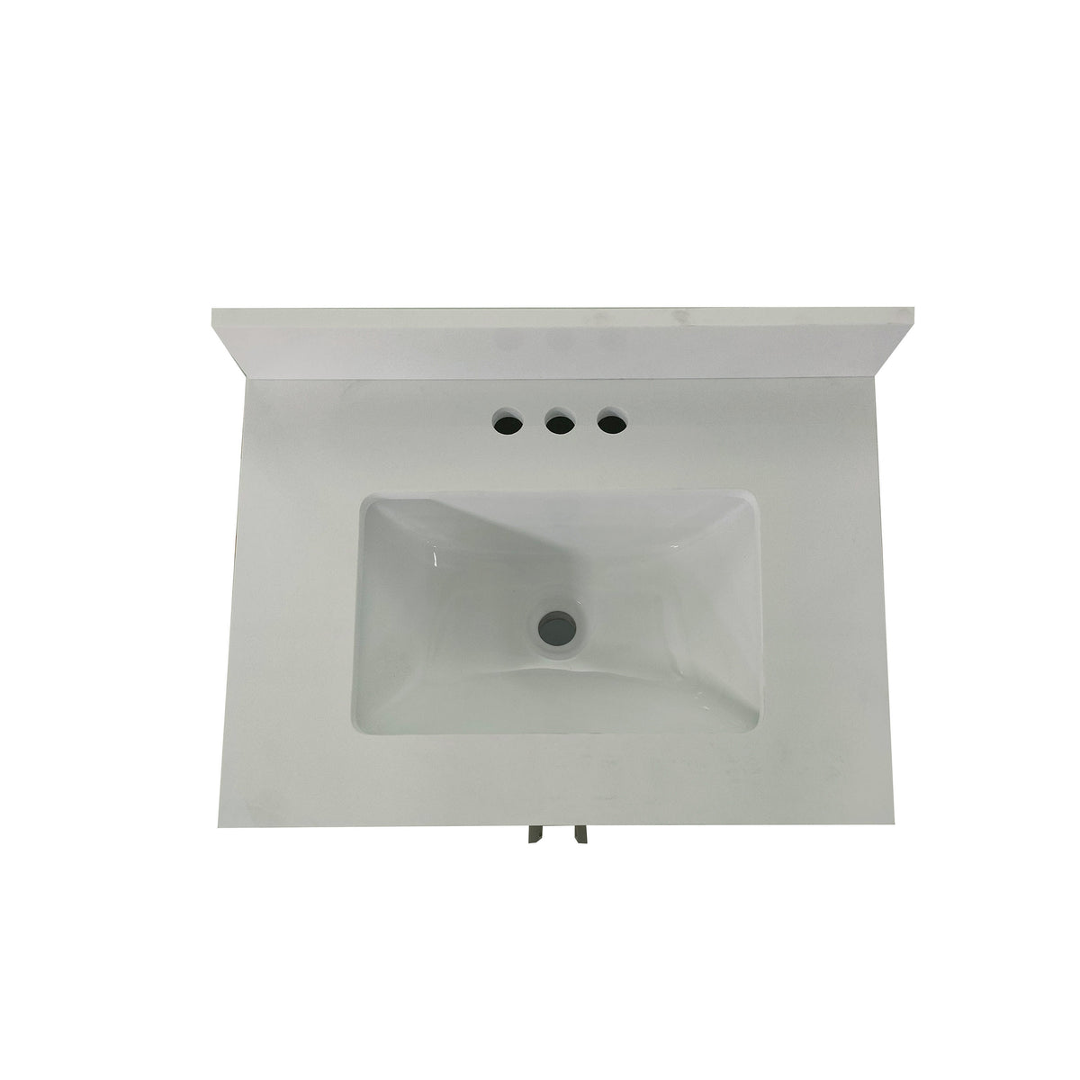 Gray,24" |#| 24 Inch Bathroom Vanity with Undermount Sink and Open Storage Shelf in Gray