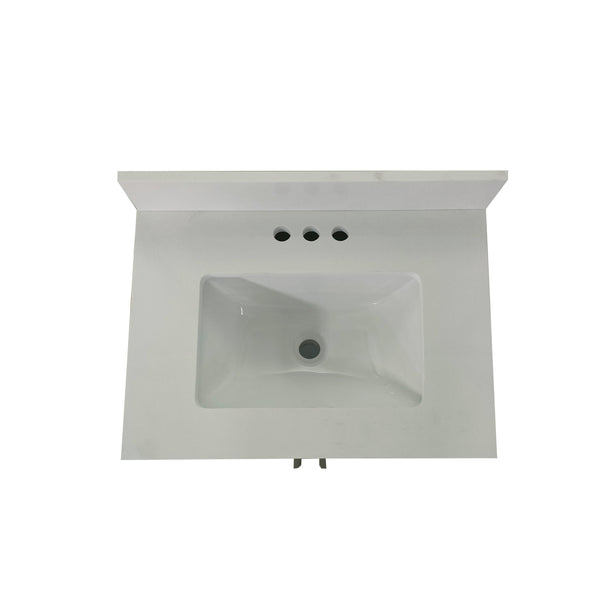 Gray,24" |#| 24 Inch Bathroom Vanity with Undermount Sink and Open Storage Shelf in Gray