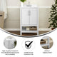 White,24" |#| 24 Inch Bathroom Vanity with Undermount Sink and Open Storage Shelf in White