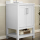 White,24" |#| 24 Inch Bathroom Vanity with Undermount Sink and Open Storage Shelf in White