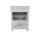 White,24" |#| 24 Inch Bathroom Vanity with Undermount Sink and Open Storage Shelf in White