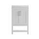 White,24" |#| 24 Inch Bathroom Vanity with Undermount Sink and Open Storage Shelf in White