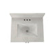 White,24" |#| 24 Inch Bathroom Vanity with Undermount Sink and Open Storage Shelf in White