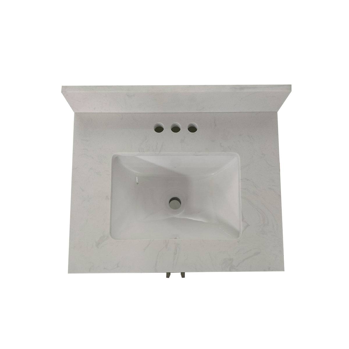 Brown,24" |#| 24 Inch Bathroom Vanity with Undermount Sink and Open Storage Shelf in Brown