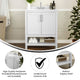 White,30" |#| 30 Inch Bathroom Vanity with Undermount Sink and Open Storage Shelf in White