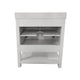 White,30" |#| 30 Inch Bathroom Vanity with Undermount Sink and Open Storage Shelf in White