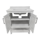 White,30" |#| 30 Inch Bathroom Vanity with Undermount Sink and Open Storage Shelf in White
