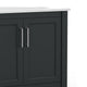 Black Frame/Nickel Hardware,30" |#| 30 Inch Bathroom Vanity with Undermount Sink and Open Storage Shelf in Black