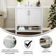 White,36" |#| 36 Inch Bathroom Vanity with Undermount Sink and Open Storage Shelf in White