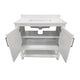White,36" |#| 36 Inch Bathroom Vanity with Undermount Sink and Open Storage Shelf in White