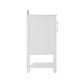 White,36" |#| 36 Inch Bathroom Vanity with Undermount Sink and Open Storage Shelf in White