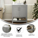 Gray,30" |#| 30 Inch Bathroom Vanity with Undermount Sink and Open Storage Shelf in Gray