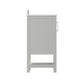 Gray,30" |#| 30 Inch Bathroom Vanity with Undermount Sink and Open Storage Shelf in Gray