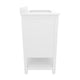 White Frame/Gold Hardware,30" |#| 30 Inch Bathroom Vanity with Undermount Sink and Open Storage Shelf in Wht/Gold