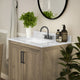 Brown,30" |#| 30 Inch Bathroom Vanity with Undermount Sink and Open Storage Shelf in Brown