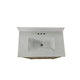 Brown,30" |#| 30 Inch Bathroom Vanity with Undermount Sink and Open Storage Shelf in Brown