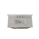 Brown,36" |#| 36 Inch Bathroom Vanity with Undermount Sink and Open Storage Shelf in Brown