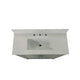 Gray,36" |#| 36 Inch Bathroom Vanity with Undermount Sink and Open Storage Shelf in Gray