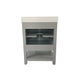 Gray,24" |#| 24 Inch Bathroom Vanity with Undermount Sink and Open Storage Shelf in Gray