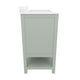 Sage Frame/Nickel Hardware,42" |#| 42 Inch Bathroom Vanity with Sink, Open Storage, and Storage Drawers in Sage