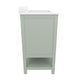 Sage Frame/Nickel Hardware,36" |#| 36 Inch Bathroom Vanity with Sink, Open Storage, and Storage Drawers in Sage