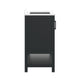 Black Frame/Black Hardware,42" |#| 42" Bathroom Vanity with Sink, Open Storage, and Storage Drawers in Black