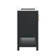 Black Frame/Gold Hardware,42" |#| 42" Bathroom Vanity with Sink, Open Storage, and Storage Drawers in Black