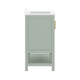 Sage Frame/Gold Hardware,36" |#| 36" Bathroom Vanity with Sink, Open Storage, and Storage Drawers in Sage