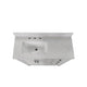White,42" |#| 42 Inch Bathroom Vanity with Sink, Open Storage, and Storage Drawers in White