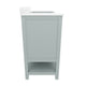 Sage Frame/Nickel Hardware,42" |#| 42 Inch Bathroom Vanity with Sink, Open Storage, and Storage Drawers in Sage