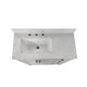 White,36" |#| 36 Inch Bathroom Vanity with Sink, Open Storage, and Storage Drawers in White