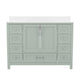 Gray |#| 48 Inch Bathroom Vanity with Sink, Storage Cabinet, and 9 Drawers in Gray